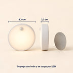 Luces con sensor de movimiento recargables: medidas